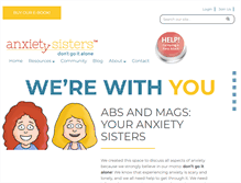 Tablet Screenshot of anxietysisters.com